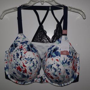 Cacique Collection Floral Front Closure Bra